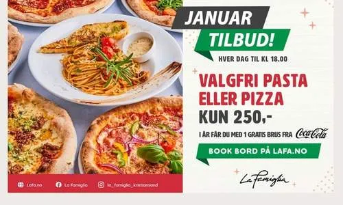 Januartilbud på pizza!